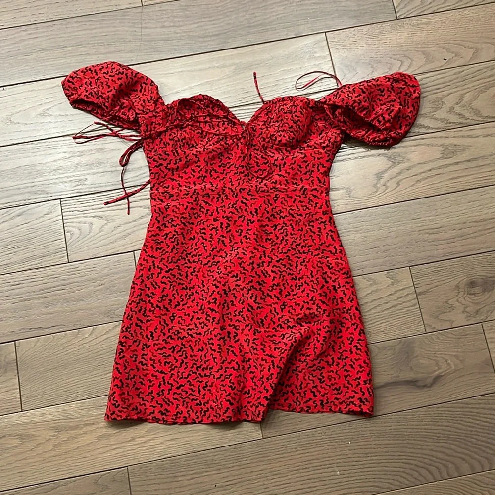 Realisation Par the Venus dress in red squiggle, size S, brand new